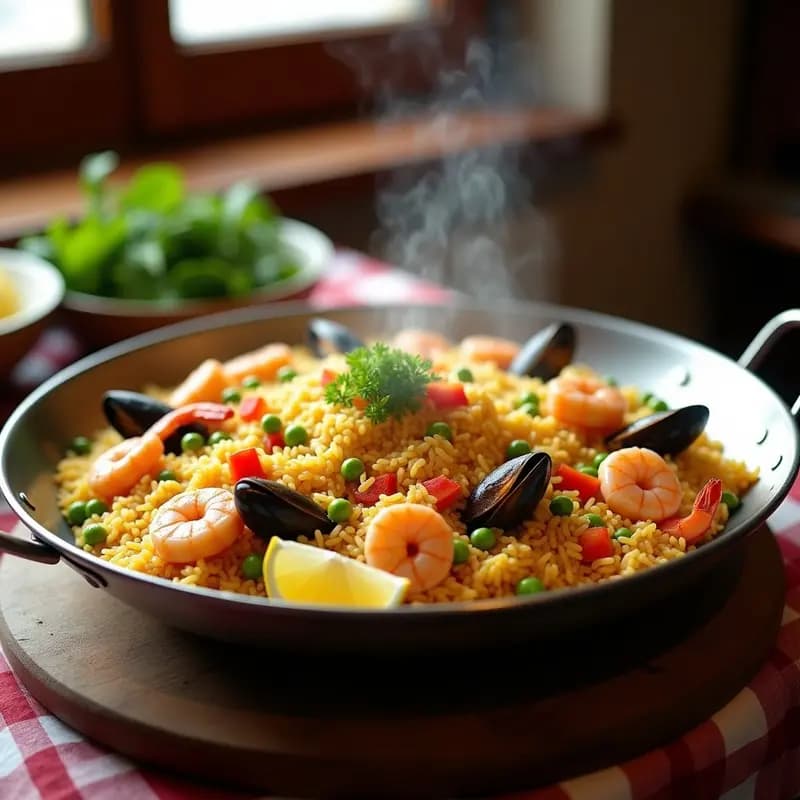 Arroz con Cosas de Marisco y Verduras: Receta de Chiringo Costero