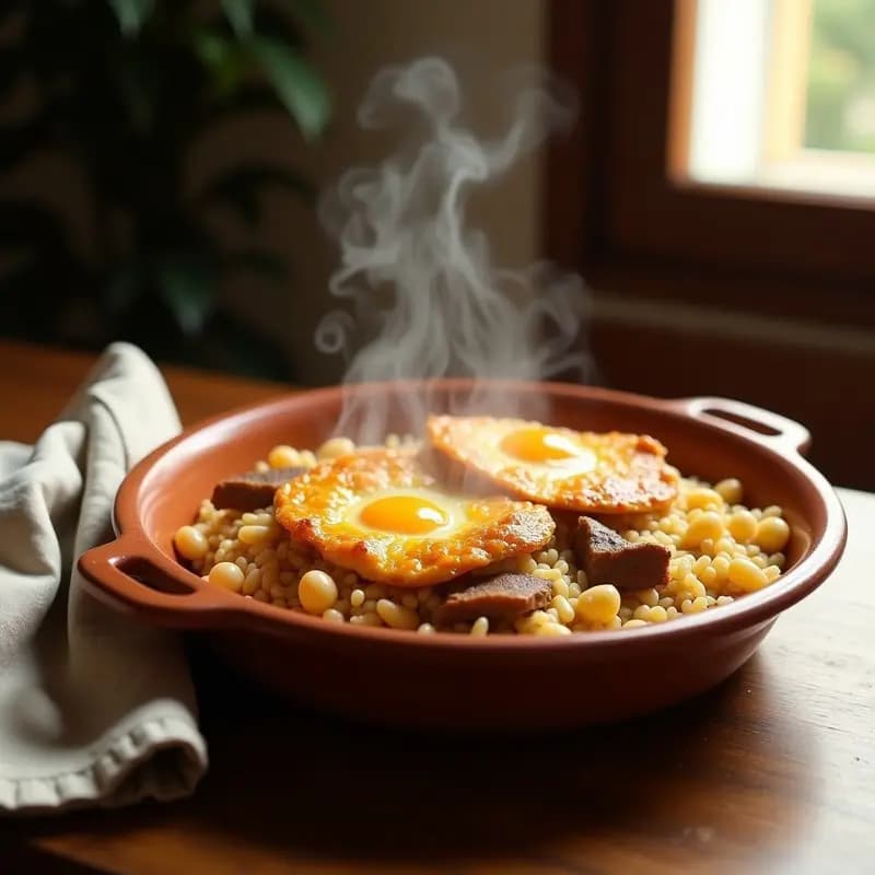Arroz con Costra de Conejo y Judías: Receta Valenciana de la Abuela en 45 Minutos