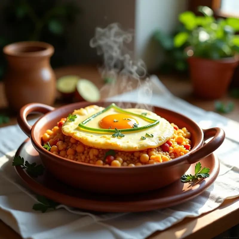 Arroz con costra de huevo y longaniza: Receta valenciana de tradición