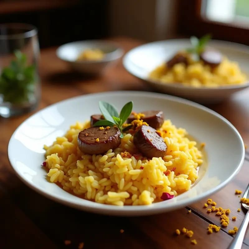 Arroz Cremoso con Azafrán y Cordero: Receta Persa Tradicional en una Sola Olla