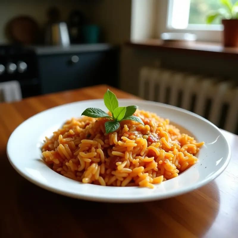 Arroz a la Cubana con Plato y Salsa Brava Casera: Receta Rápida y Sabrosa para Niños