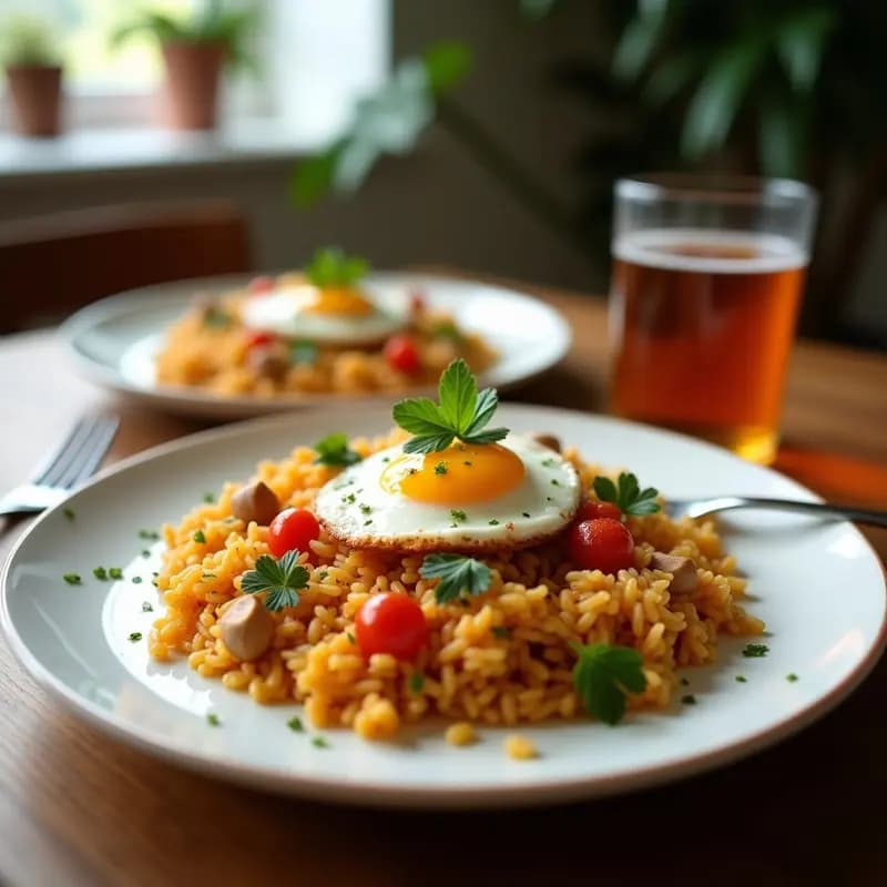 Arroz Frito con Huevos y Verduras en Airfryer: Receta China Low Carb y Rápida