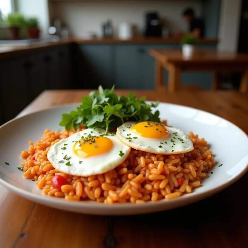 Arroz Frito con Kimchi y Huevos de Pató: Receta Coreana Picante en 20 Minutos