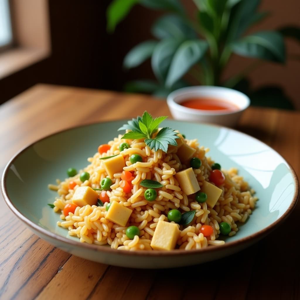 Arroz Frito con Tofu y Verduras al Wok: Receta China Vegana y Sin Gluten en 20 Minutos