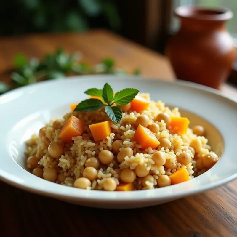 Arroz con Gandules y Calabaza: Receta Dominicana en Olla Lenta y Alta en Fibra