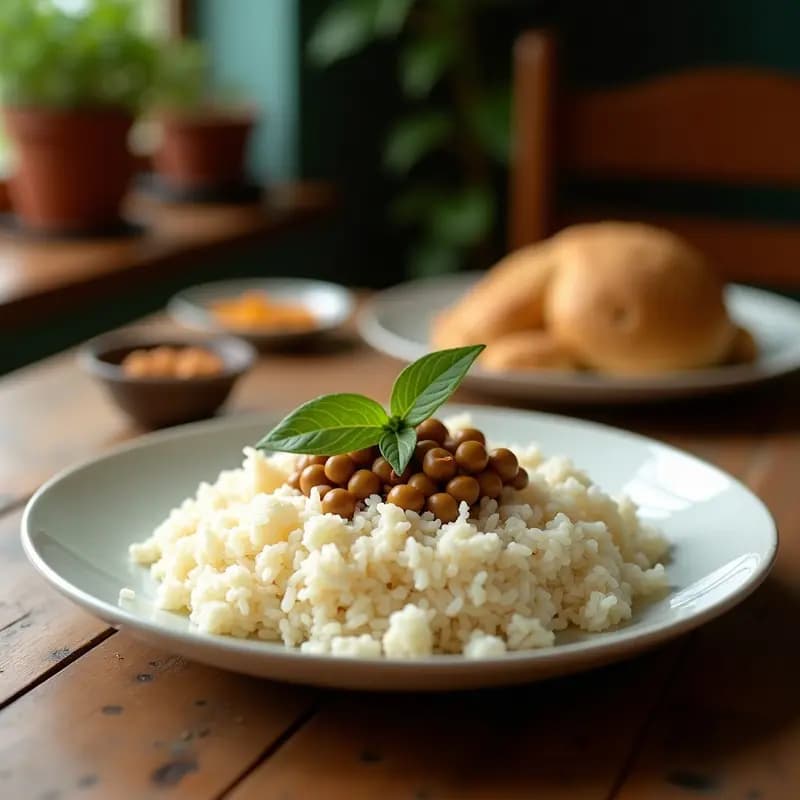 Arroz con Gandules y Coco: Receta Puertorriqueña Vegana y reconfortante en Thermomix