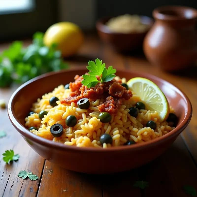 Arroz con Gandules y Tocino Vegano: Receta Puerto Riqueña Reinventada
