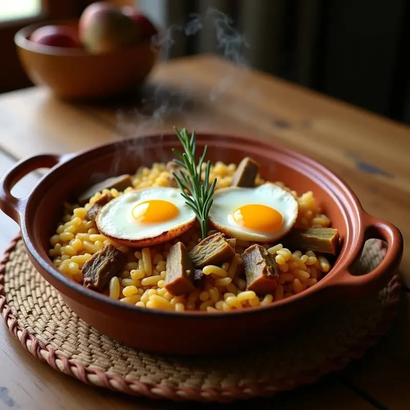 Arroz al Horno con Alcachofas y Costilla de Cerdo: Receta de Abuela Valenciana en Cazuela