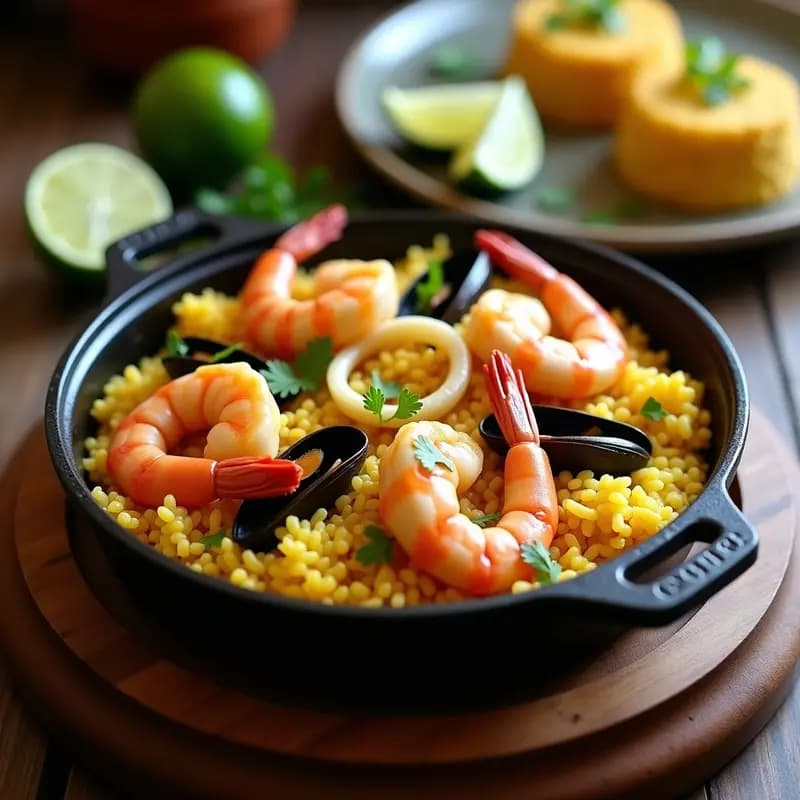 Arroz con Mariscos a la Chorrera: Receta Colombiana Tradicional en una sola Olla