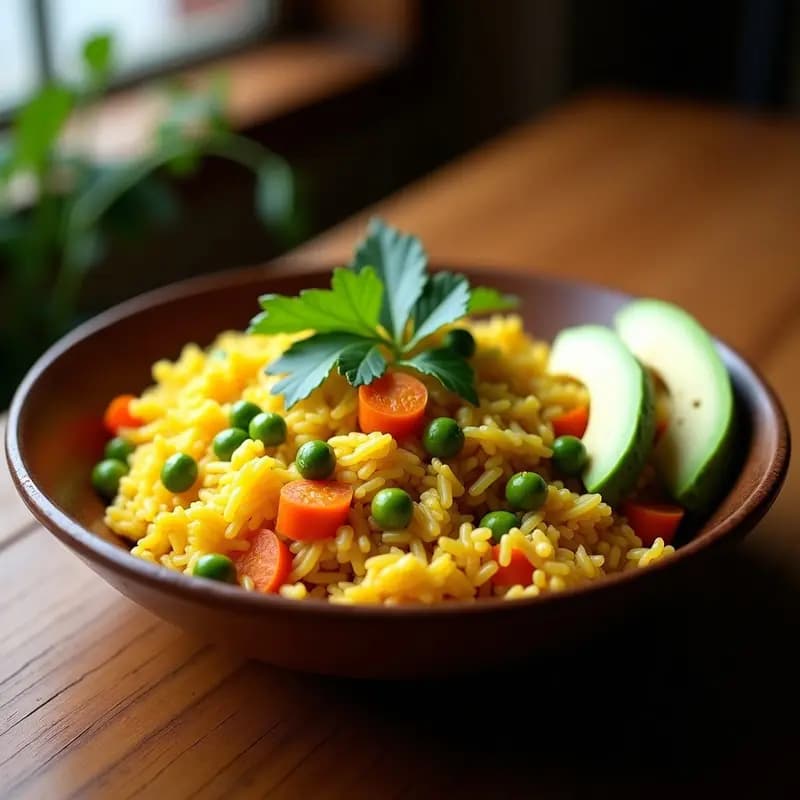 Arroz Milagroso Dominicano con Guisantes y Zanahoria: Receta de Aprovecho Vegana y Económica