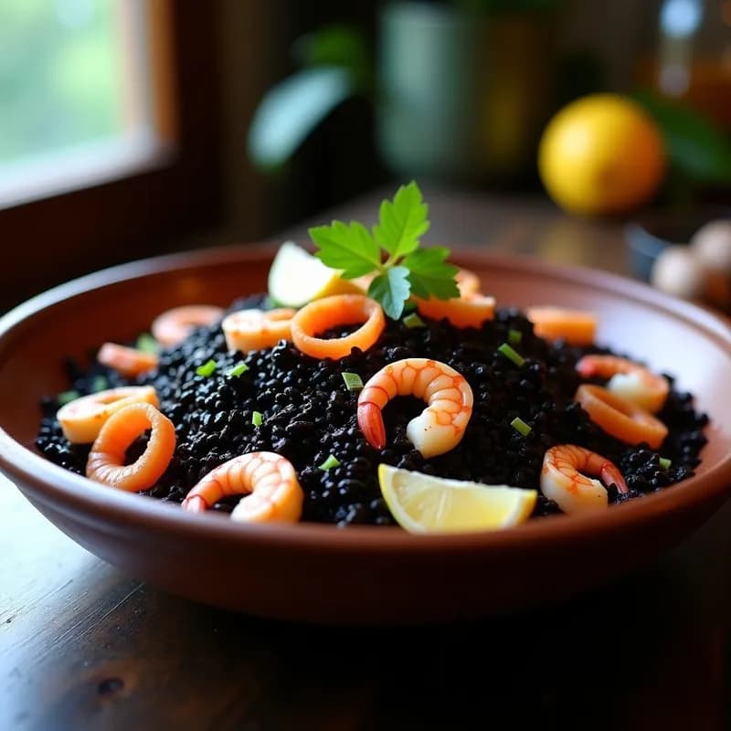 Arroz Negro con Marisco: Receta Tradicional en Thermomix con Toque Gourmet