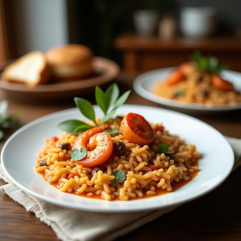 Arroz Negro con Mariscos: Receta en Airfryer Fácil y Rápida con Toque Mediterráneo