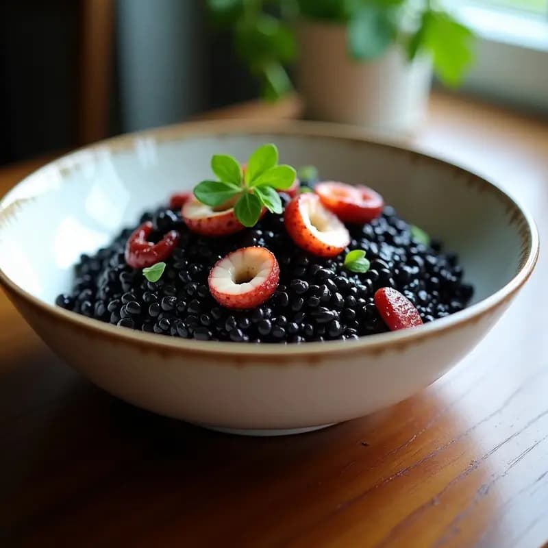 Arroz Negro con Pulpo en Thermomix: Receta Rápida y Auténtica en 30 Minutos