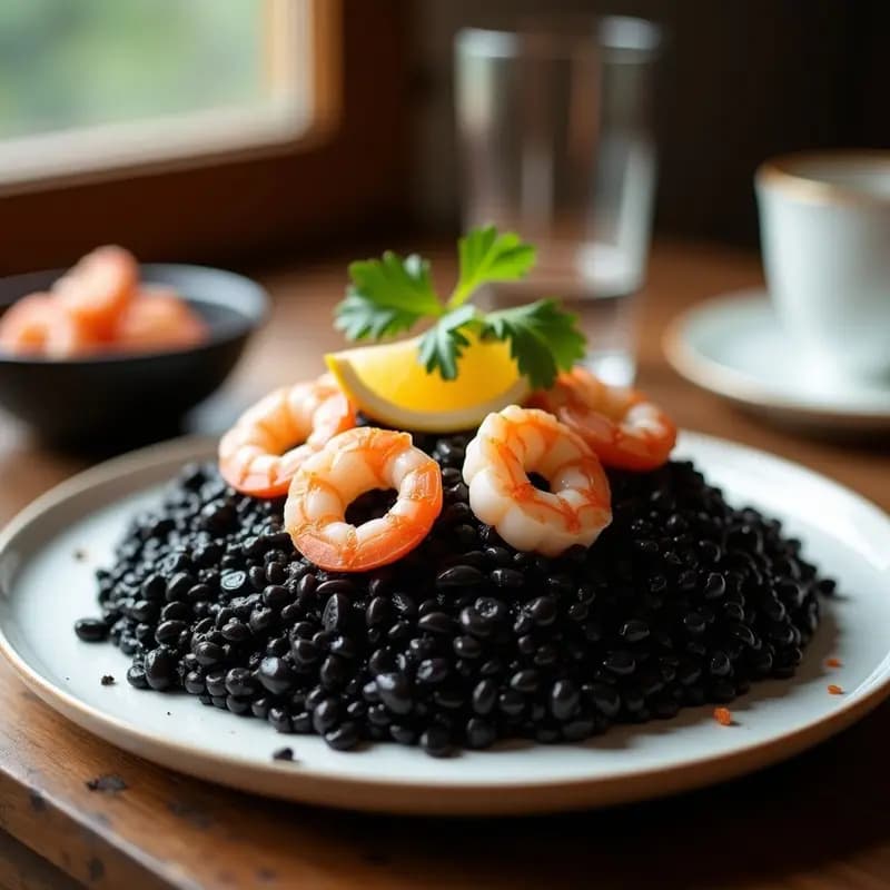 Arroz Negro con Tinta de Calamar: Receta en Thermomix en 25 Minutos con Truco de Chef