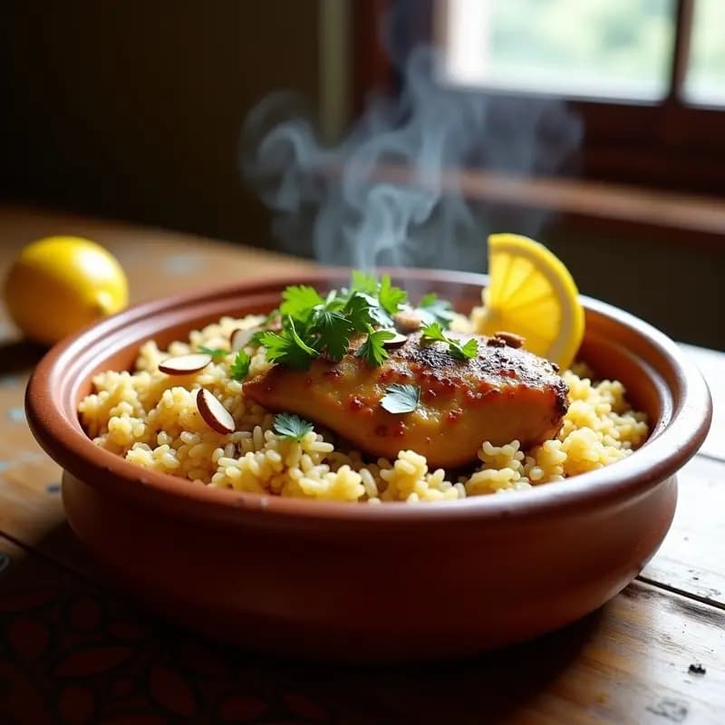 Arroz con Pollo y Especias Baharat: Receta Libanesa en Una Sola Olla en 30 Minutos