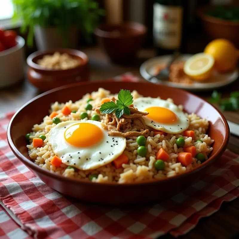 Arroz con Pollo y Verduras a la Cubana: Receta de Aprovechamiento y Sabores Caseros
