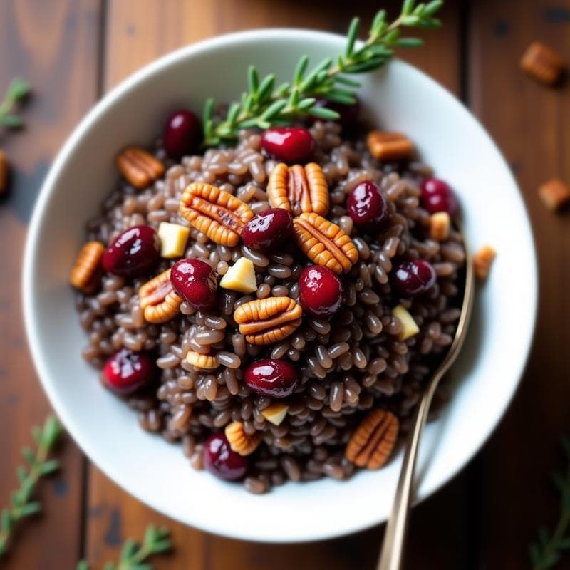 Arroz Salvaje con Arándanos y Nueces: Receta Americana Alta en Antioxidantes