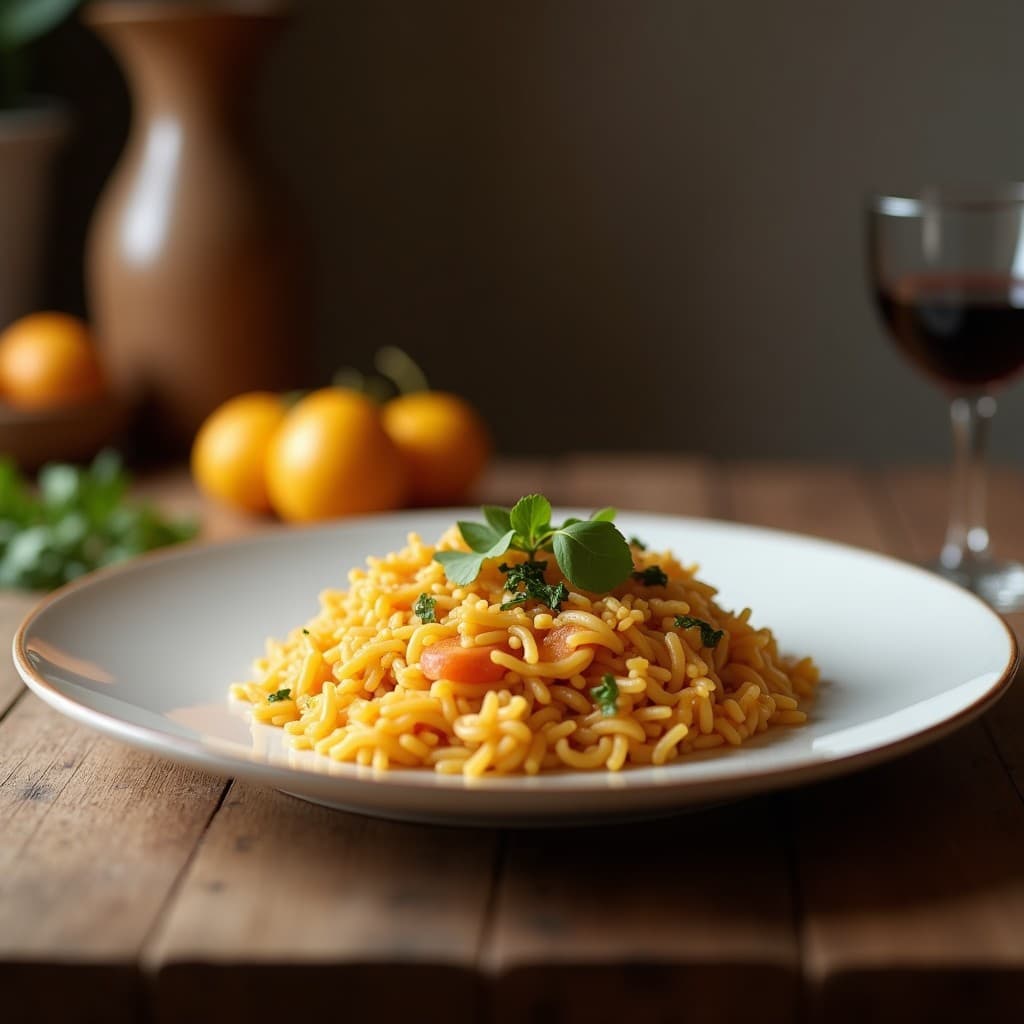 Arroz Salvaje con Champiñones y Azafrán: Receta Persa Aromática en Olla Exprés