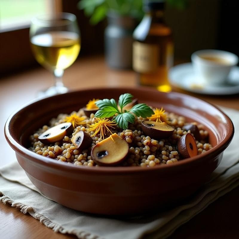 Arroz Salvaje con Champiñones Portobello y Azafrán: Receta en Olla Lenta y Gourmet