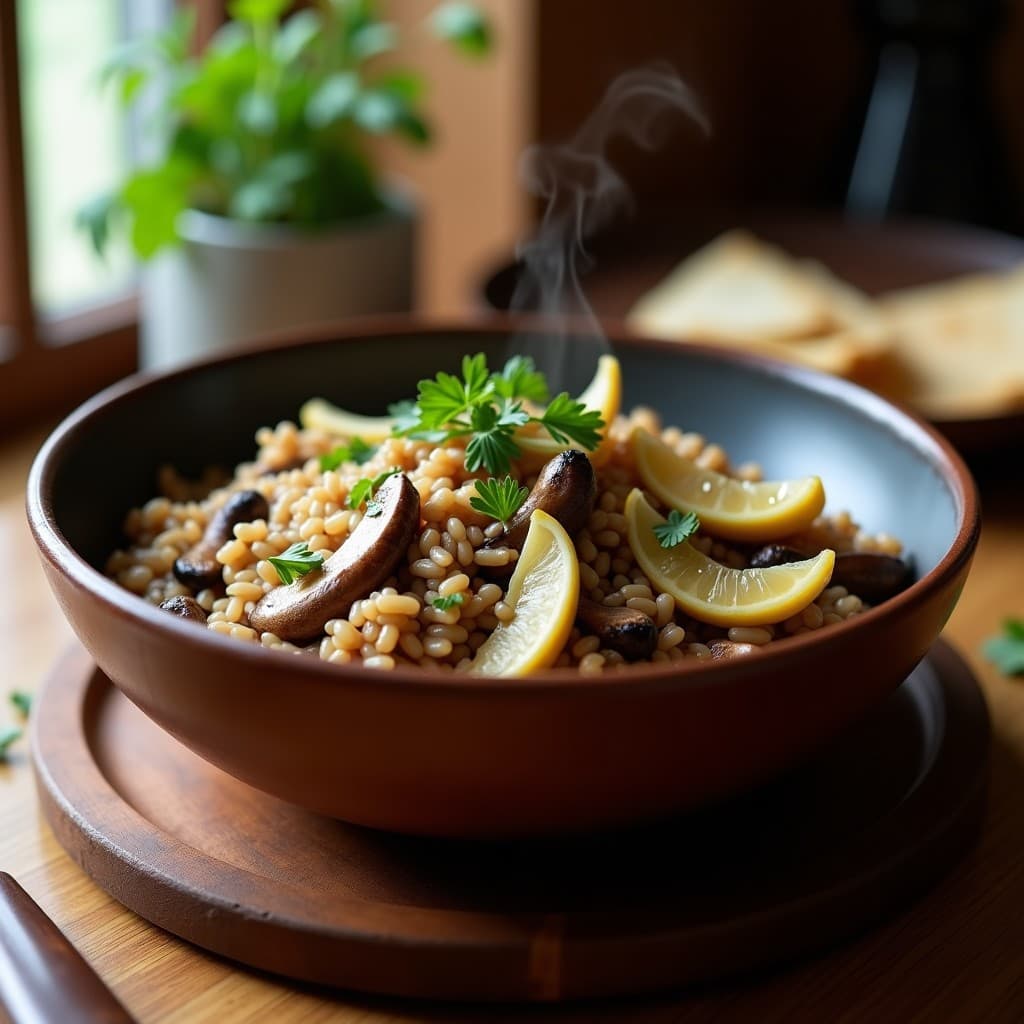 Arroz Salvaje con Setas Shitake y Alcachofas: Receta Sin Gluten en Olla Lenta