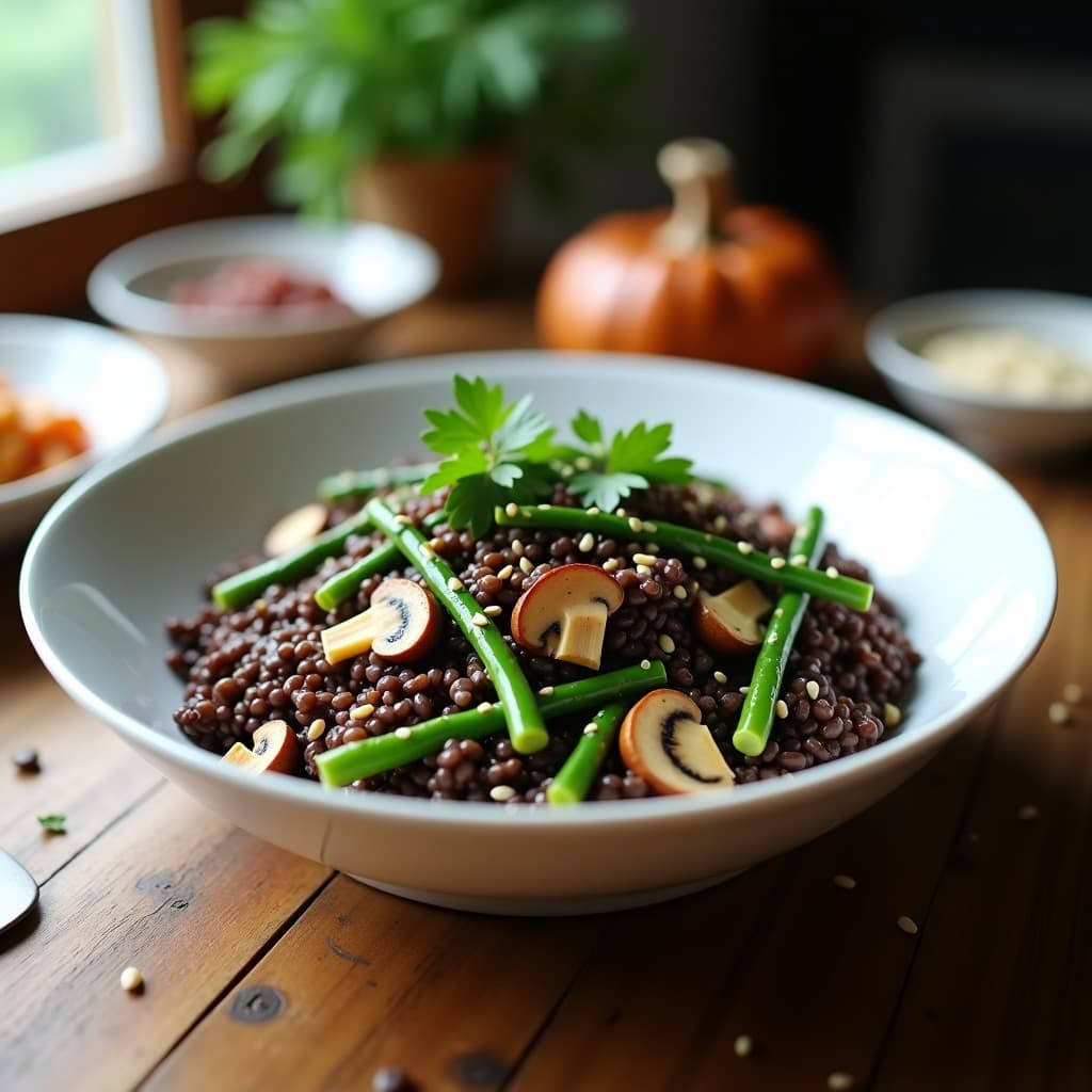Arroz Salvaje con Setas Shitake y Espárragos: Receta en Thermomix y Baja en Calorías