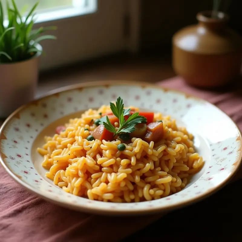 Arroz Salvaje con Setas Morillas y Azafrán: Receta de Montaña en Olla Rápida