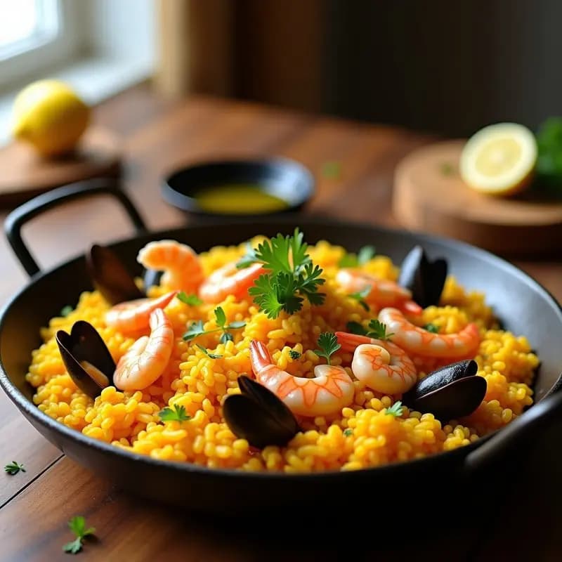 Arroz con Things de Marisco y Azafrán: Receta de Costa con Toque Gourmet