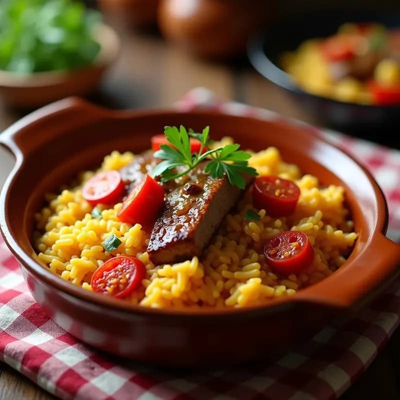 Arroz a la Zamorana: Receta Tradicional con Costilla y Chorizo en Olla Exprés