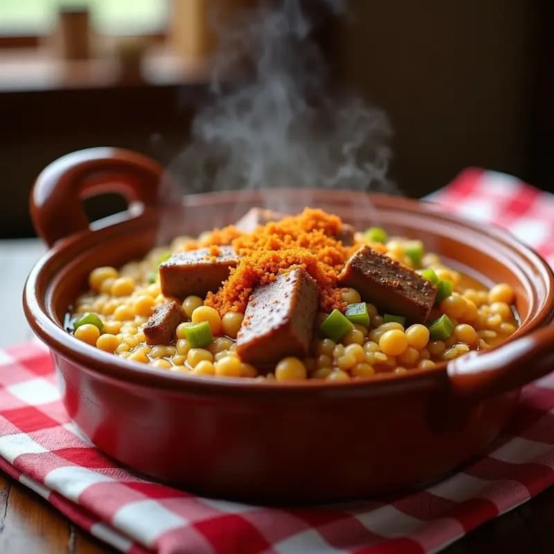 Arroz a la Zamora: Receta de Montaña con Costilla de Cerdo y Garbanzos