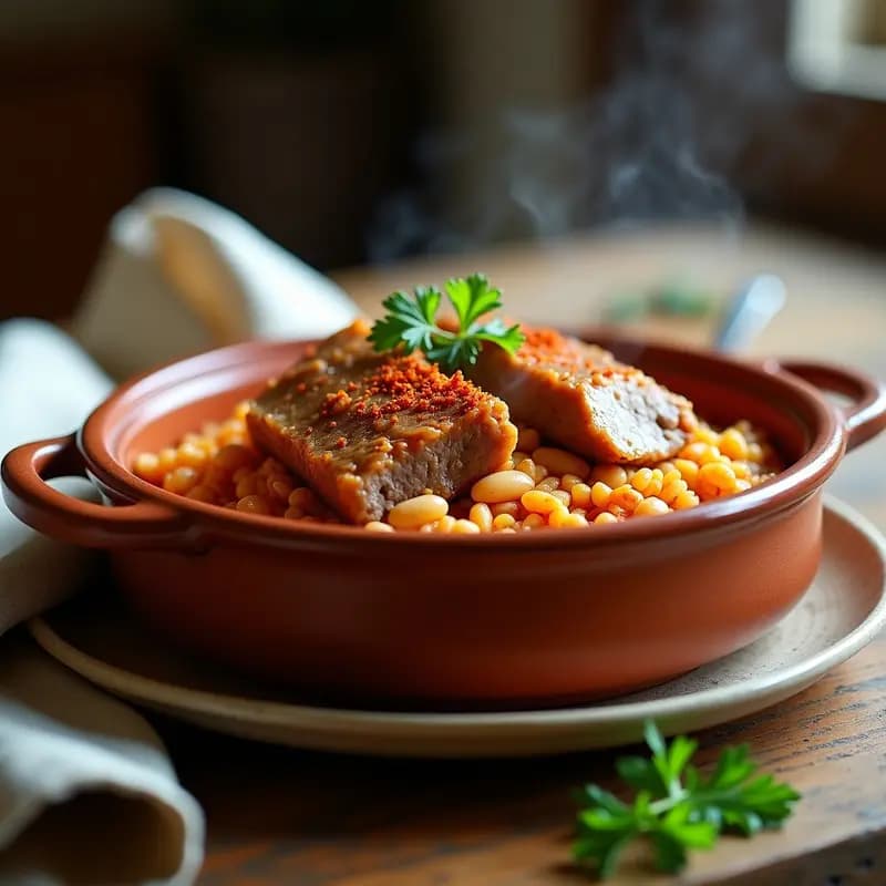 Arroz a la Zamorana con Costilla y Judías Blancas: Receta de la Meseta