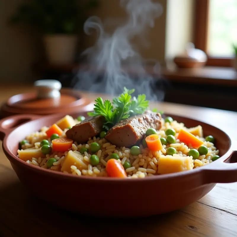 Arroz a la Zamorana con Costilla y Verduras: Receta de Olla Única y Contundente