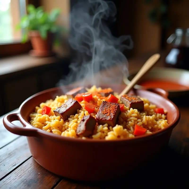 Arroz a la Zamorana con Costillas de Cerdo: Receta de Montaña con Toque Ahumado