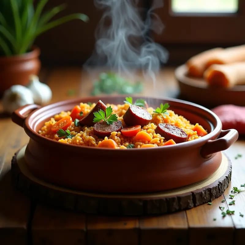 Arroz a la Zamorana con Costillas y Chorizo: Receta de Olla Única y Reconfortante