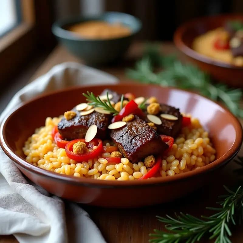 Arroz a la Zamorana con Costillas de Cordero: Receta Española de Olla Lenta Tradicional