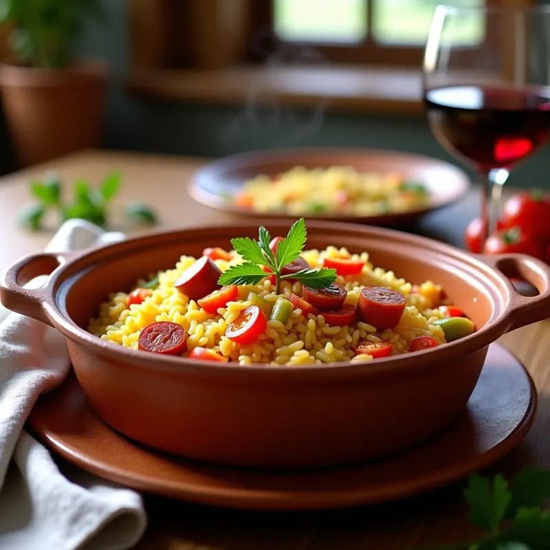 Arroz a la Zorza: Receta de Arroz con Chorizo y Verduras al Estilo Valenciano