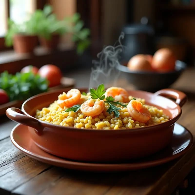 Arroz a la Zumaya con Alcachofas y Gambas: Receta de la Abuela en 30 Minutos