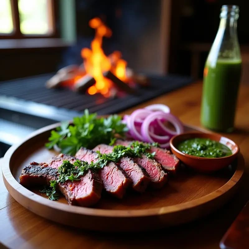 Asado Argentino de Tira de Costilla con Chimichurri: Receta a la Parrilla en 2 Horas