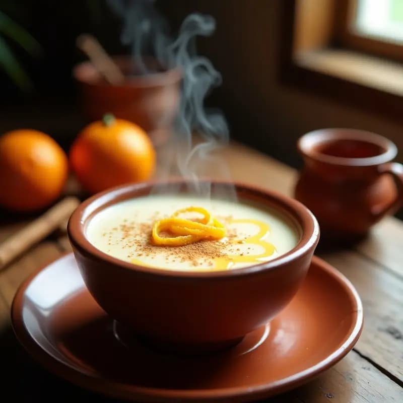 Atole de Avena y Canela: Bebida Mexicana Tradicional con Toque de Vainilla y Miel