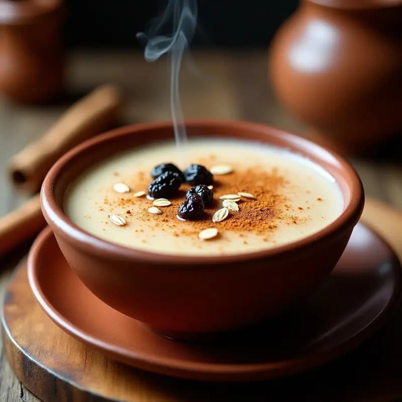 Atole de Avena con Canela y Pasas: Bebida Caliente Mexicana para el Invierno