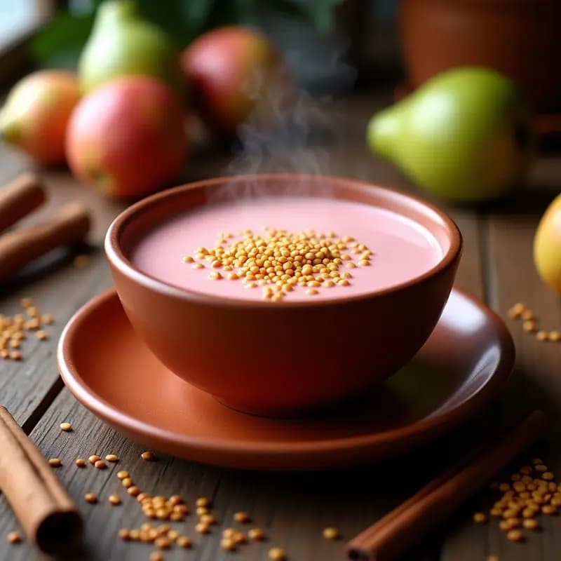 Atole de Guayaba y Canela con Semillas de Amaranto: Bebida Mexicana Caliente y Nutritiva