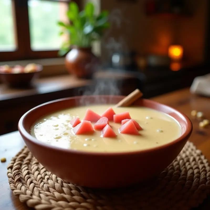 Atole de Guayaba y Maíz: Bebida Mexicana Caliente y Tradicional Sin Lactosa