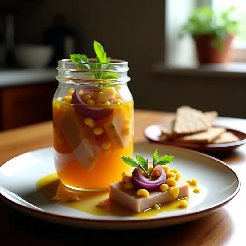 Atun Encurtido al Estilo Escabeche Peruano: Receta en Conserva con Aji Amarillo