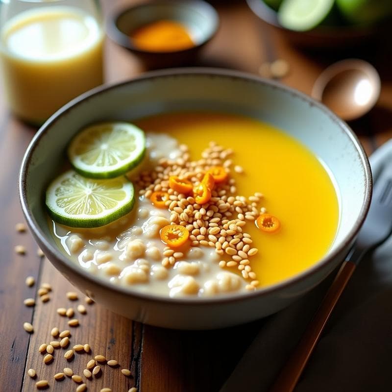 Avena Nocturna con Leche de Tigre y Semillas de Lino: Desayuno Peruano Alto en Omega-3