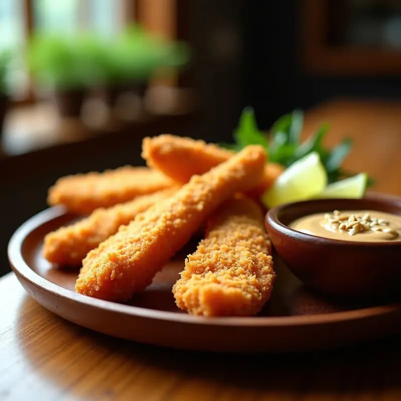 B Oficina de Gallina con Salsa de Cacahuete y Lima: Receta Sudafricana de Calle en Airfryer