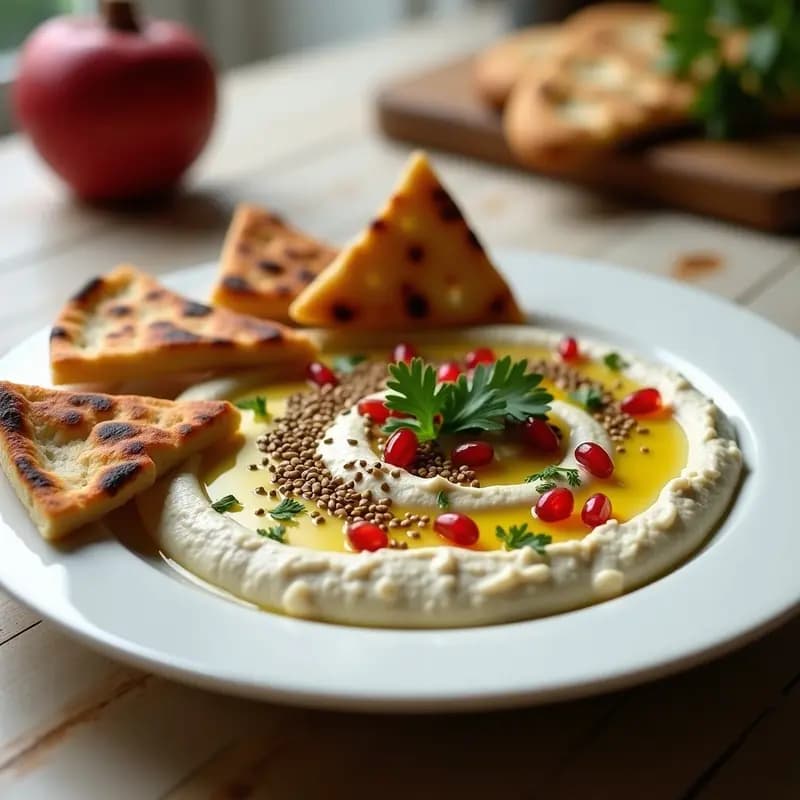 B Baba Ganoush con Pan de Pita: Receta de Oriente Medio Sin Gluten y Crema de Berenjena