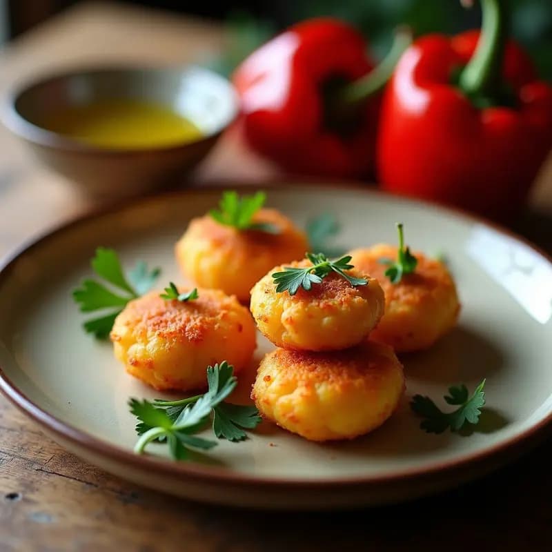 Callbacks de bacalao desalado con pimientos asados: Tapa vasca auténtica y sin complicaciones