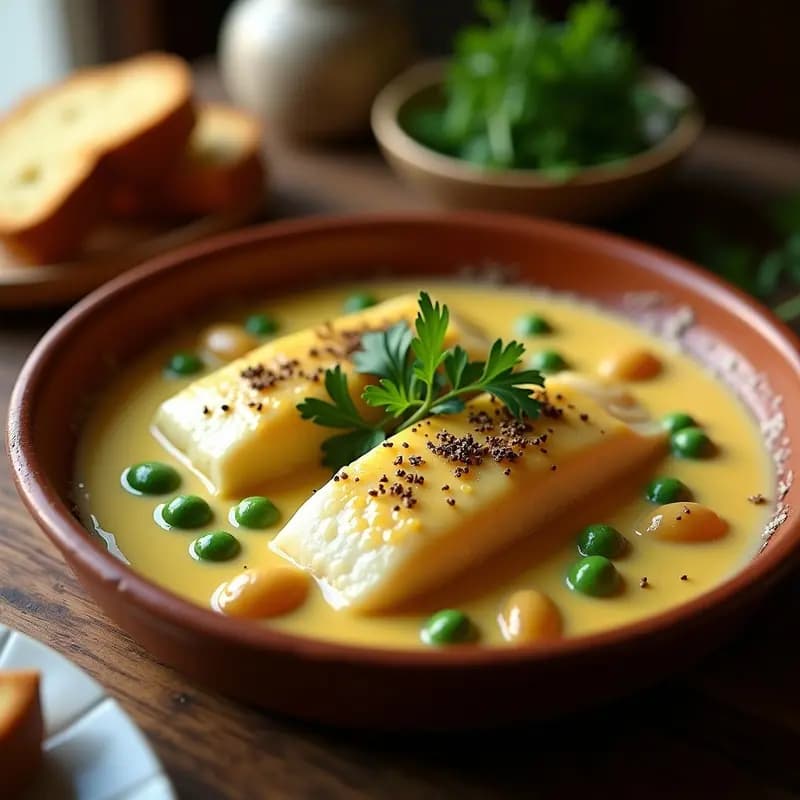 Bacalao al pil-pil con guisantes: Receta vasca cremosa y fácil