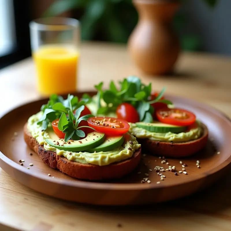 Bagel de Centeno con Hummus y Aguacate: Desayuno barato y Alta en Fibra