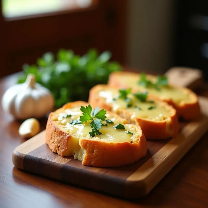 Baguette de Pan de Ajo con Queso Gruyère: Aperitivo Francés en Airfryer