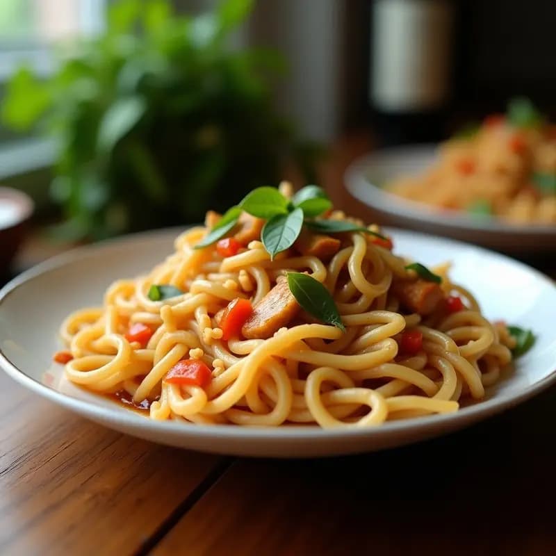 Bai Xoà de Fideos de Arroz con Pollo y Hierbas: Receta Vietnamita Ligera en 25 Minutos